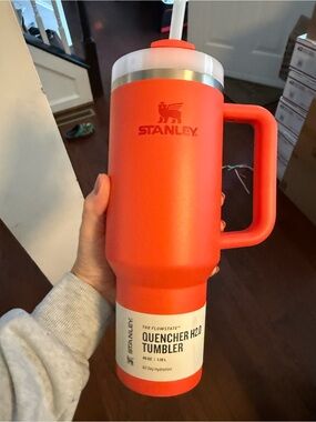 Stanley Orange Insulated Quencher Travel Tumbler with Handle